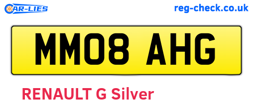 MM08AHG are the vehicle registration plates.