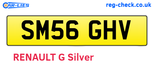 SM56GHV are the vehicle registration plates.