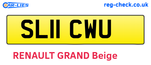 SL11CWU are the vehicle registration plates.