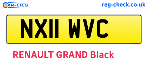 NX11WVC are the vehicle registration plates.