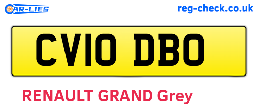 CV10DBO are the vehicle registration plates.