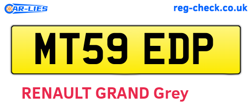 MT59EDP are the vehicle registration plates.