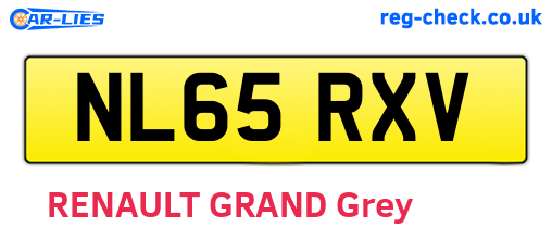 NL65RXV are the vehicle registration plates.
