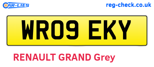 WR09EKY are the vehicle registration plates.