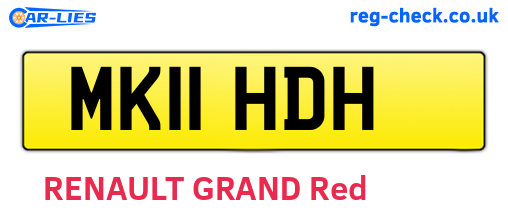 MK11HDH are the vehicle registration plates.