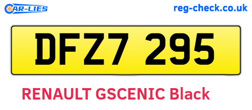 DFZ7295 are the vehicle registration plates.