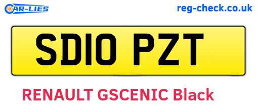 SD10PZT are the vehicle registration plates.