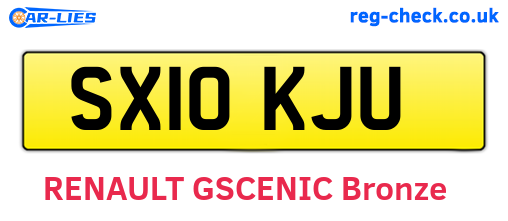 SX10KJU are the vehicle registration plates.