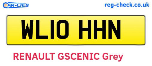 WL10HHN are the vehicle registration plates.