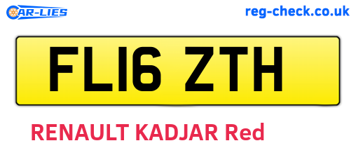FL16ZTH are the vehicle registration plates.