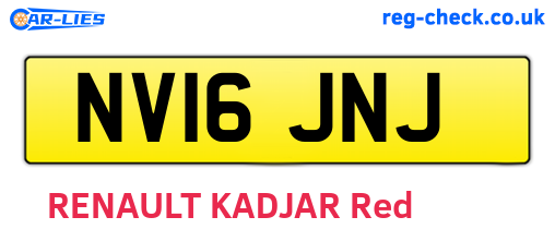 NV16JNJ are the vehicle registration plates.