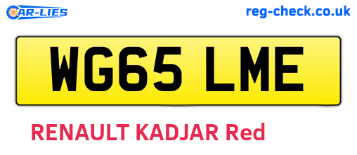 WG65LME are the vehicle registration plates.