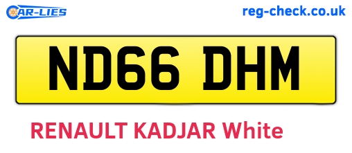 ND66DHM are the vehicle registration plates.
