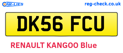 DK56FCU are the vehicle registration plates.