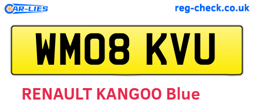 WM08KVU are the vehicle registration plates.