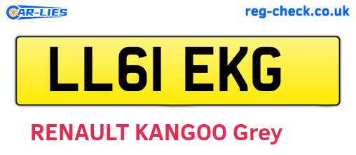 LL61EKG are the vehicle registration plates.