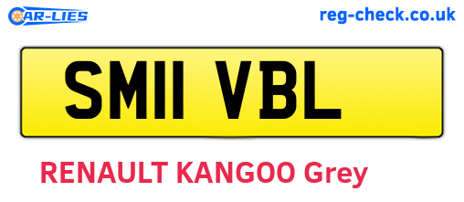 SM11VBL are the vehicle registration plates.