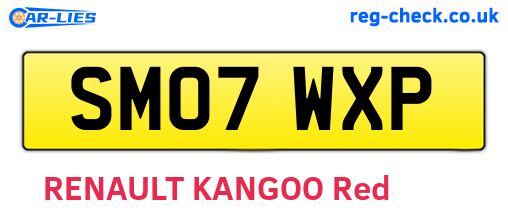 SM07WXP are the vehicle registration plates.