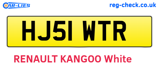 HJ51WTR are the vehicle registration plates.