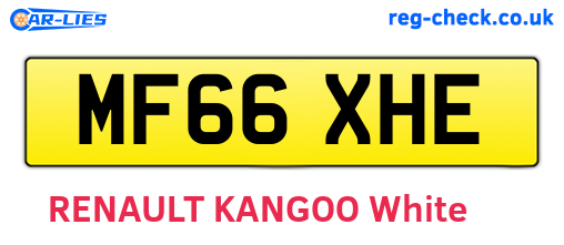 MF66XHE are the vehicle registration plates.