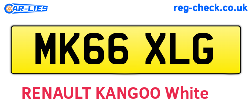 MK66XLG are the vehicle registration plates.