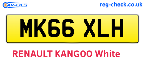 MK66XLH are the vehicle registration plates.