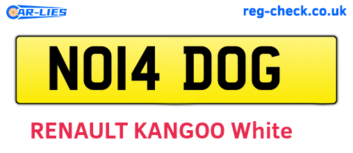 NO14DOG are the vehicle registration plates.
