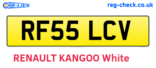 RF55LCV are the vehicle registration plates.
