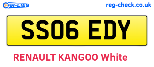 SS06EDY are the vehicle registration plates.