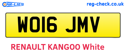 WO16JMV are the vehicle registration plates.
