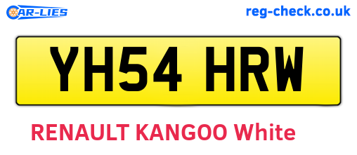 YH54HRW are the vehicle registration plates.