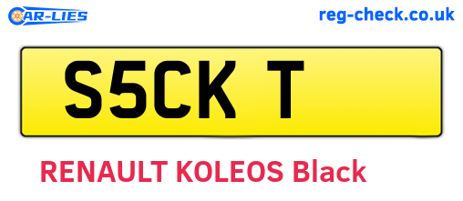 S5CKT are the vehicle registration plates.
