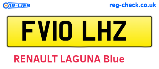 FV10LHZ are the vehicle registration plates.