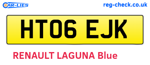 HT06EJK are the vehicle registration plates.
