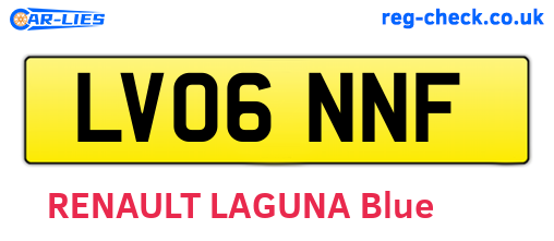 LV06NNF are the vehicle registration plates.