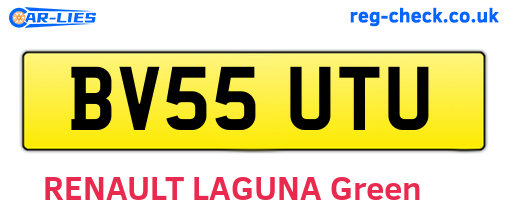 BV55UTU are the vehicle registration plates.