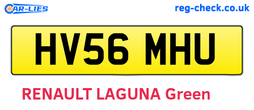 HV56MHU are the vehicle registration plates.