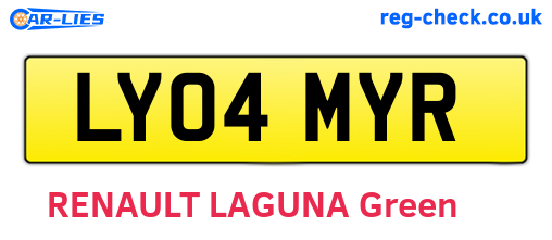 LY04MYR are the vehicle registration plates.