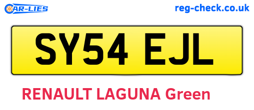 SY54EJL are the vehicle registration plates.