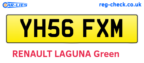 YH56FXM are the vehicle registration plates.