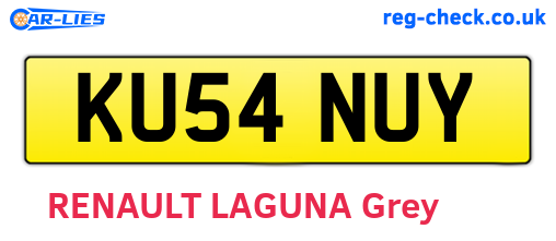KU54NUY are the vehicle registration plates.