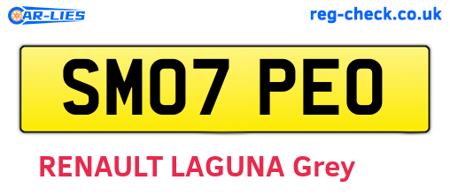 SM07PEO are the vehicle registration plates.