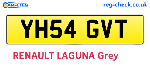 YH54GVT are the vehicle registration plates.
