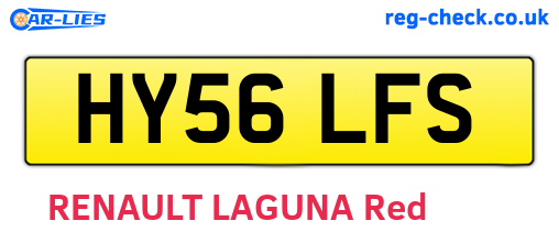 HY56LFS are the vehicle registration plates.