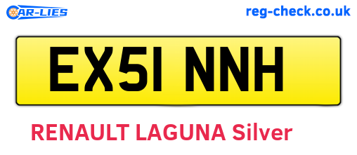 EX51NNH are the vehicle registration plates.