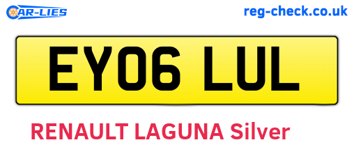 EY06LUL are the vehicle registration plates.