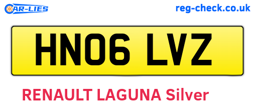 HN06LVZ are the vehicle registration plates.