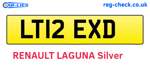LT12EXD are the vehicle registration plates.