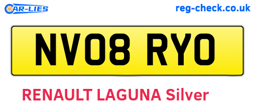 NV08RYO are the vehicle registration plates.
