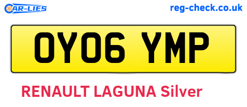 OY06YMP are the vehicle registration plates.